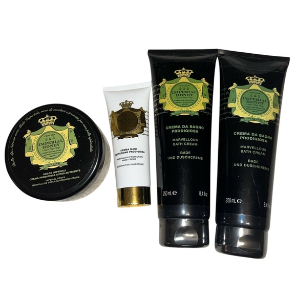 Perlier Imperial Honey Marvellous Bath Cream Lot Of 4 New Sealed - Picture 1 of 1